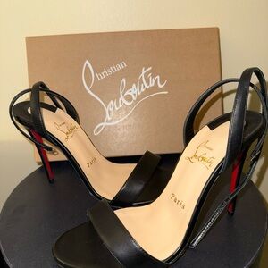 Christian Louboutin Loubigirl black leather heels 38.5